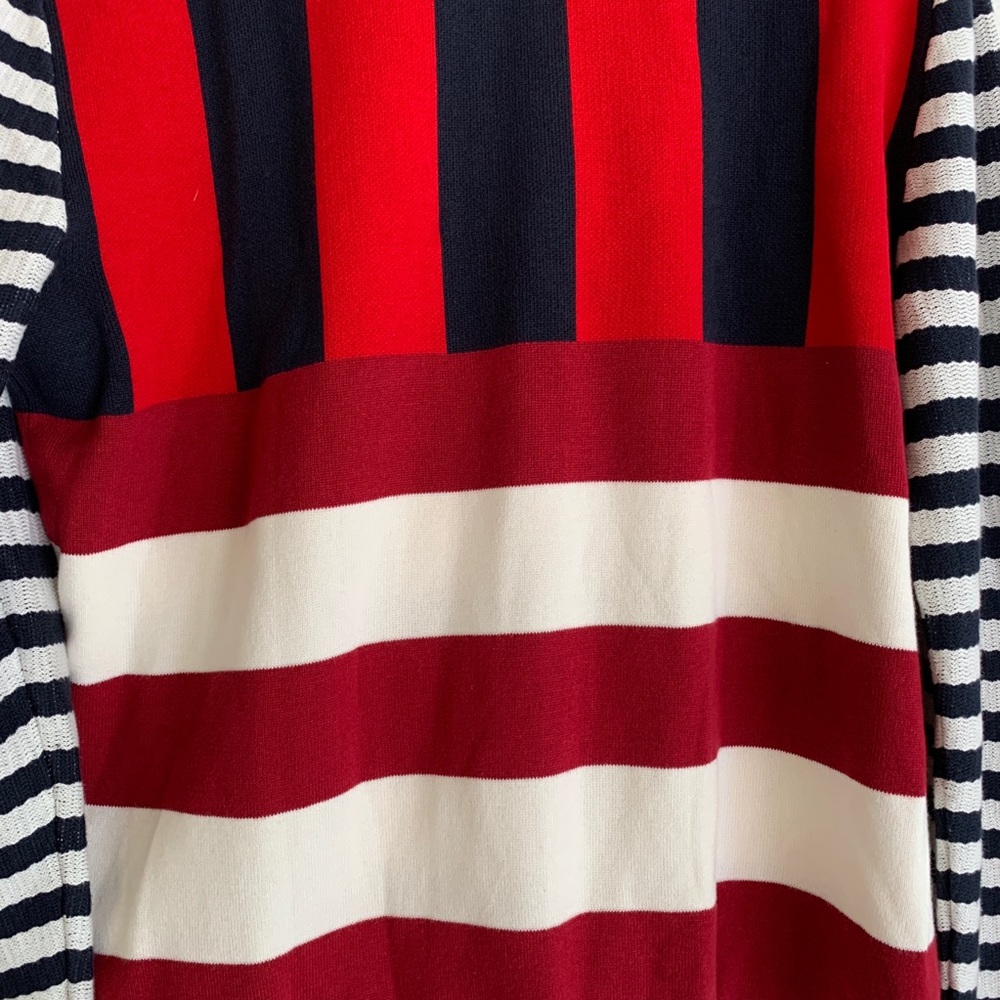 Unique Tommy Hilfiger Mixed Stripe Button Top - image 8